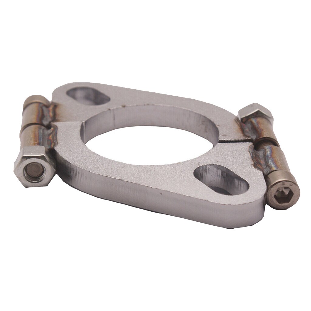Exhaust Flange, 2.5inch Flat Oval Split Repair Exhaust Flange Replacement Accessory