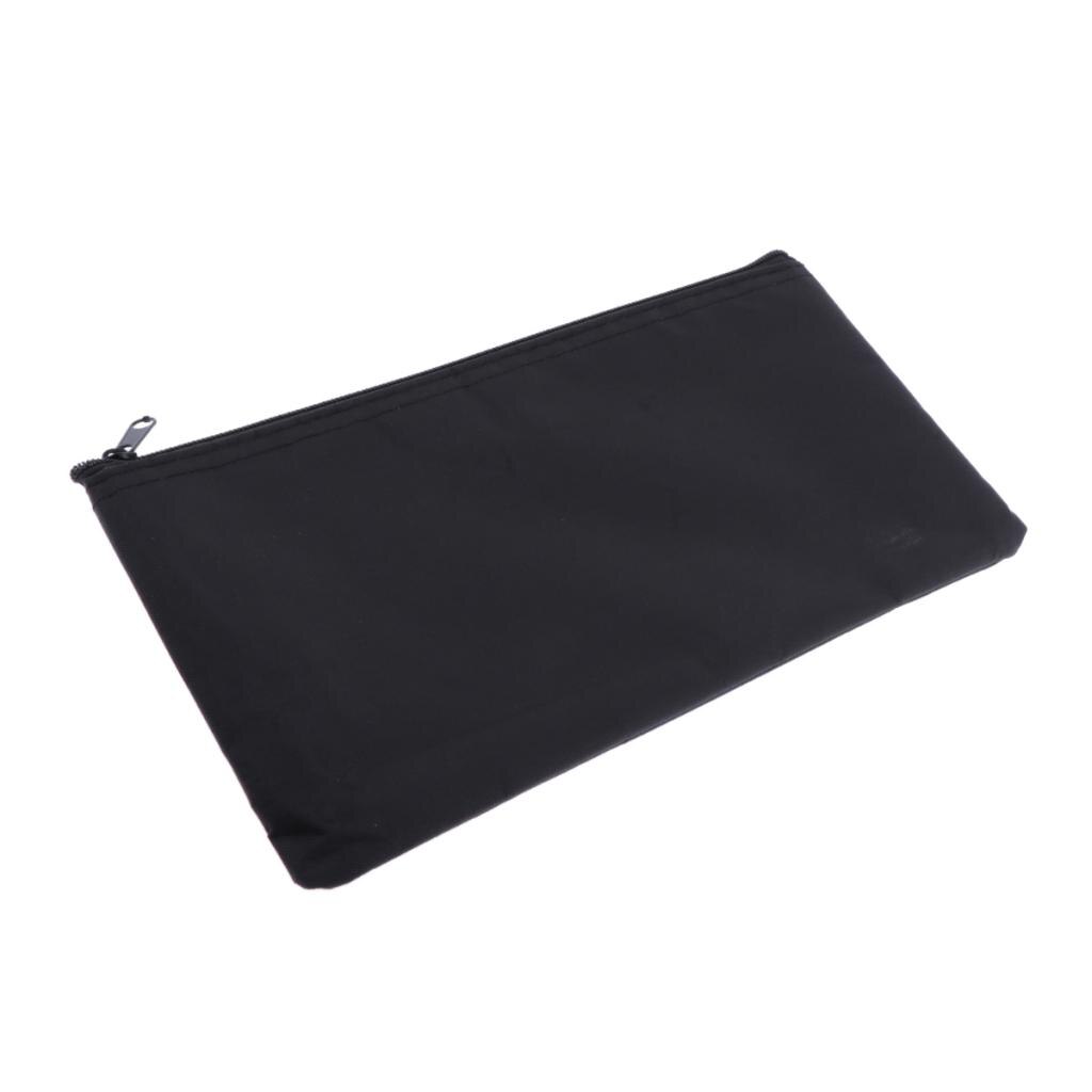 Mic Protective Bags Soft Storage Pouch Microphone Zipper Bag Black 22x11cm