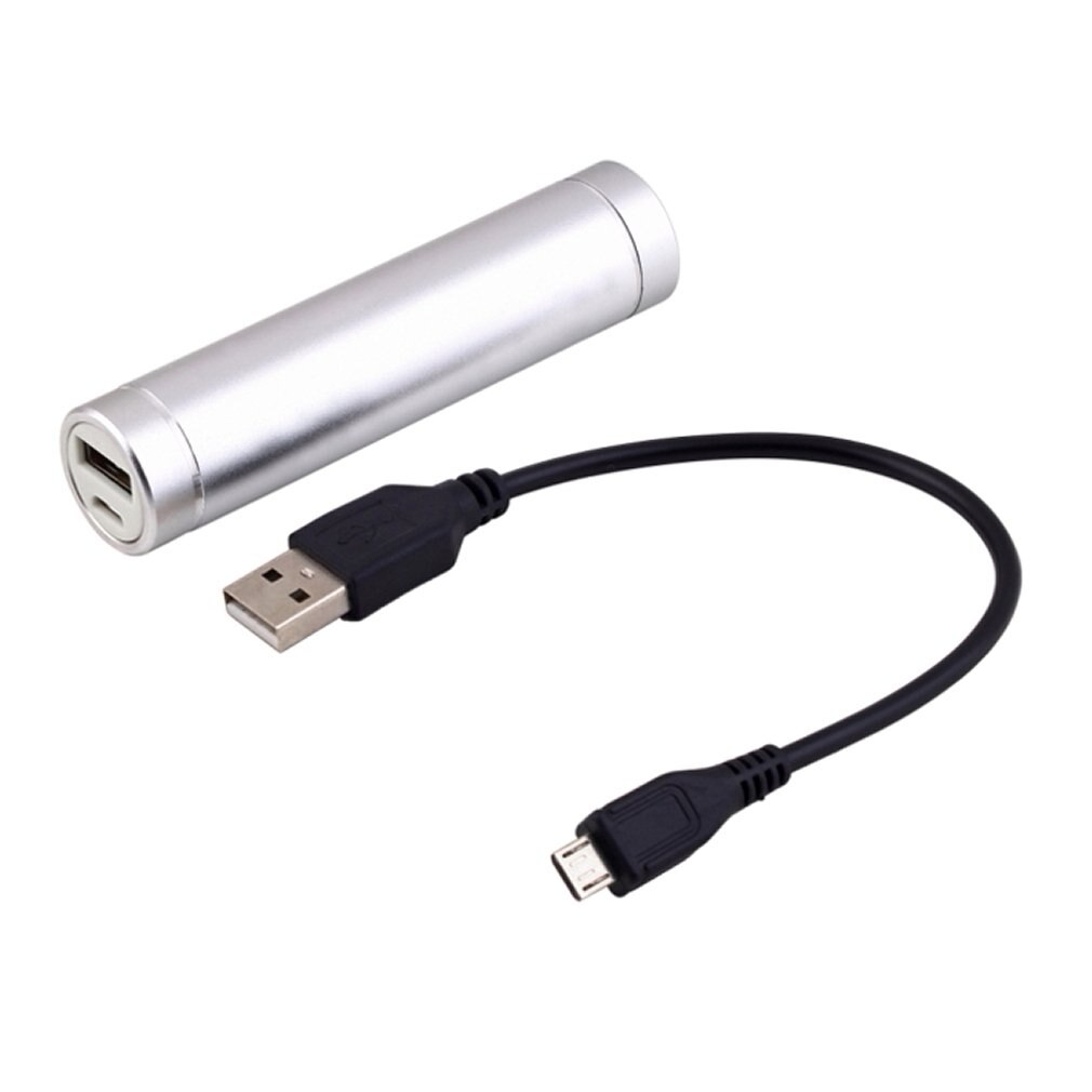 2600mAh Tragbare Energie Bank Externe Batterie Ladegerät Für iPhone Samsung silber