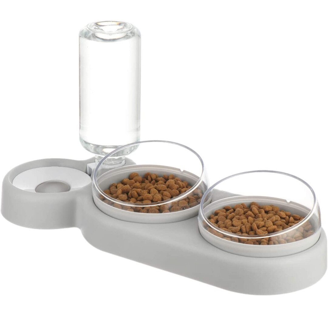 Triple Kom Voor Kat Automatische Feeder Hond Kattenvoer Kom Met Fontein Dubbele Kom Drinker Verhoogde Stand Schotel Kommen voor Kat