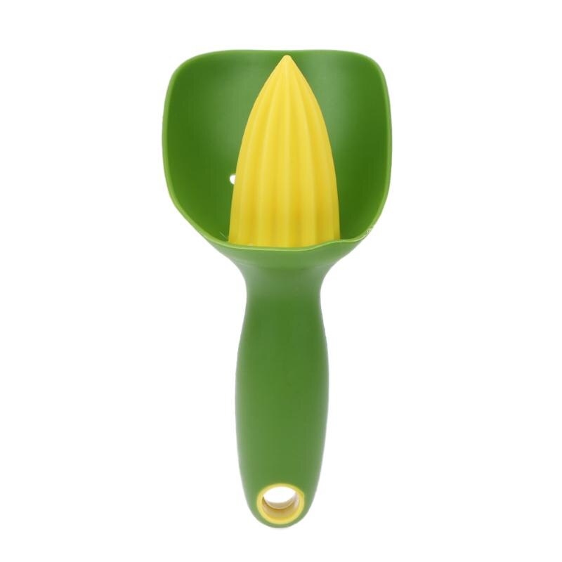 Mini manuell apelsinjuicer citronsaft flaska frukt squeezer extractor citrus kopp frukt och grönsaker verktyg: Grön
