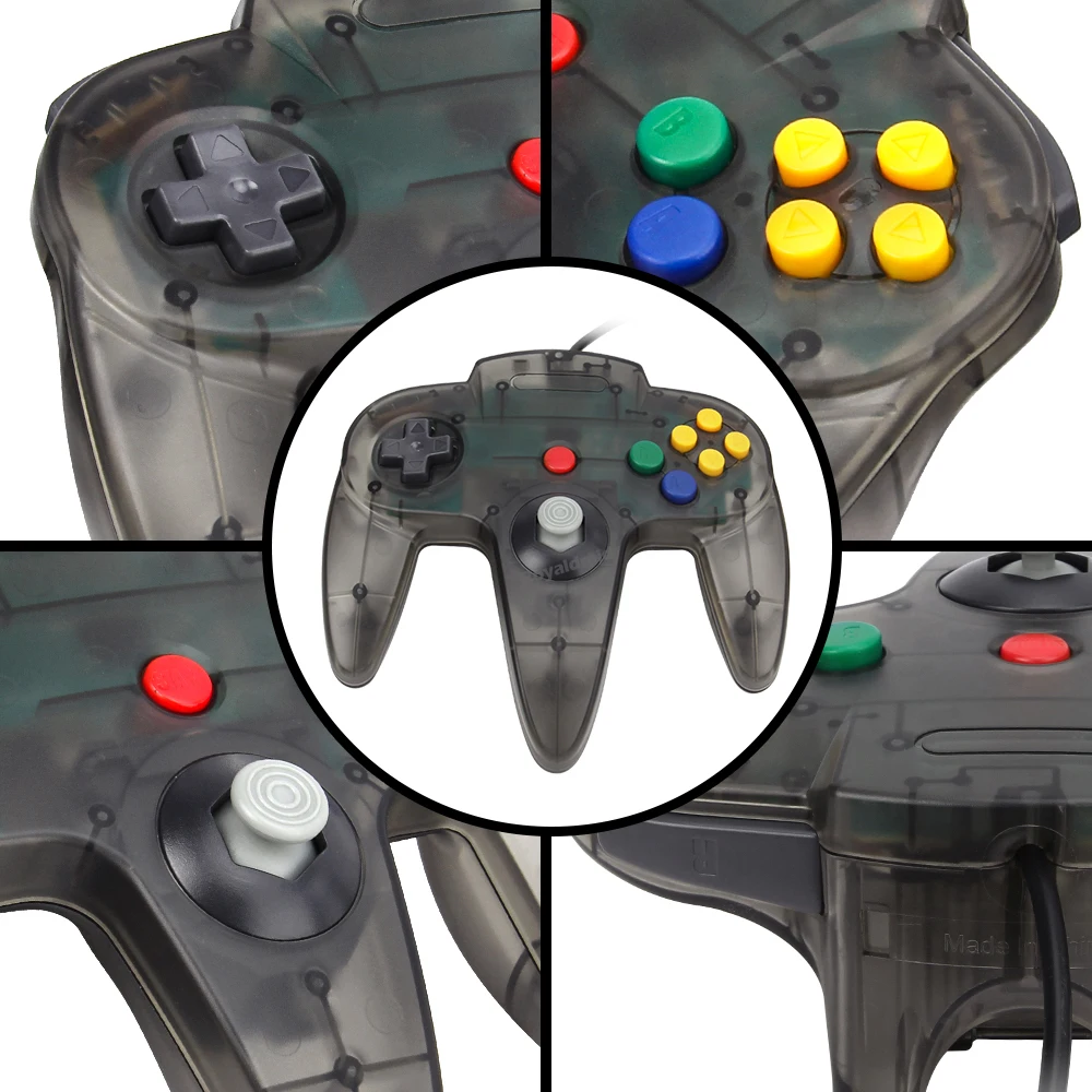 For N64 Controller Classic Wired Remote Control Gamepad Gaming Joystick Retro Video Game System For N64 Console Joypads
