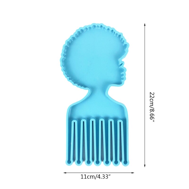 Homens africanos mulheres cabeças em forma de pentes resina epóxi molde de silicone diy artesanato fundição ferramenta: 39