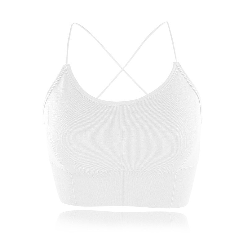 Sujetador deportivo para mujer, Tops de gimnasio para Fitness, ropa interior acolchada, camisetas sin mangas para entrenamiento, ropa de calle de ocio, chaleco de entrenamiento para correr: 2