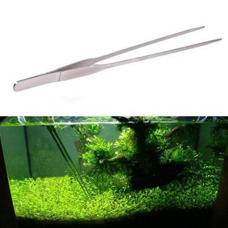 27 Cm Roestvrijstalen Rechte Pincet Aquarium Tank Aquatic Plant Tang Pincet Gereedschap Voor Aquarium Planten