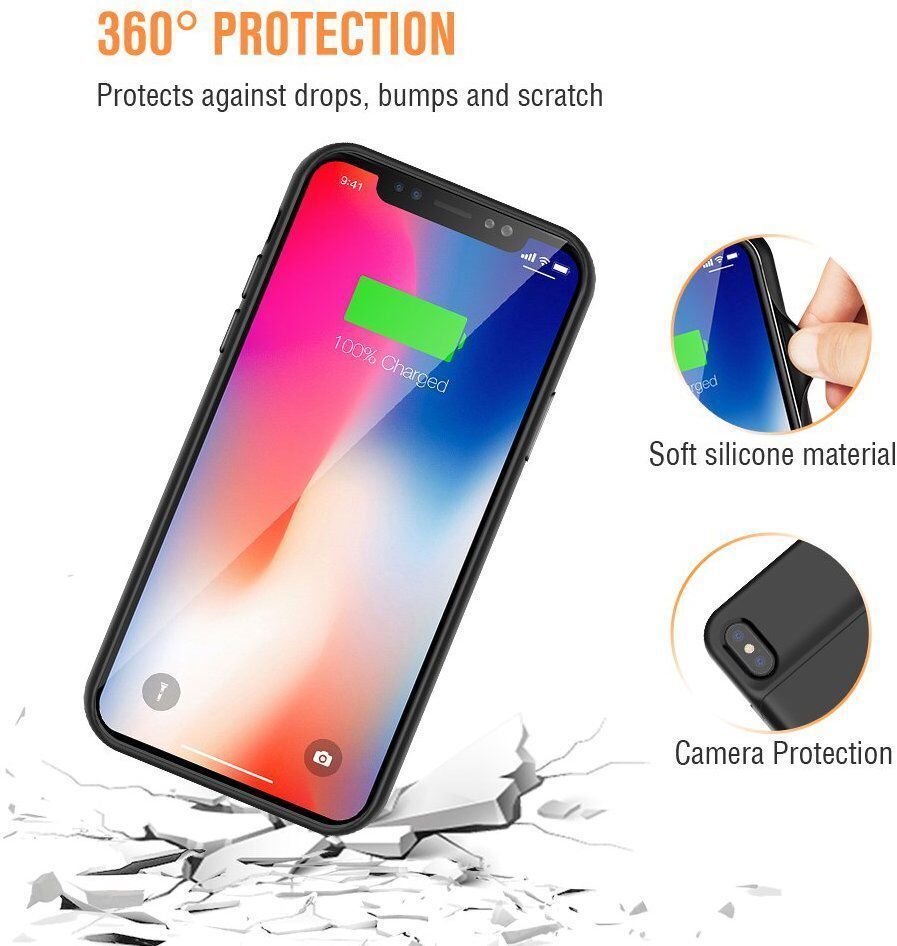 Charger Case For Iphone 6 6s 7 8 Plus 4000mah Power Bank Cover Case For Iphone Xs Max Xr External Battery Pack Case