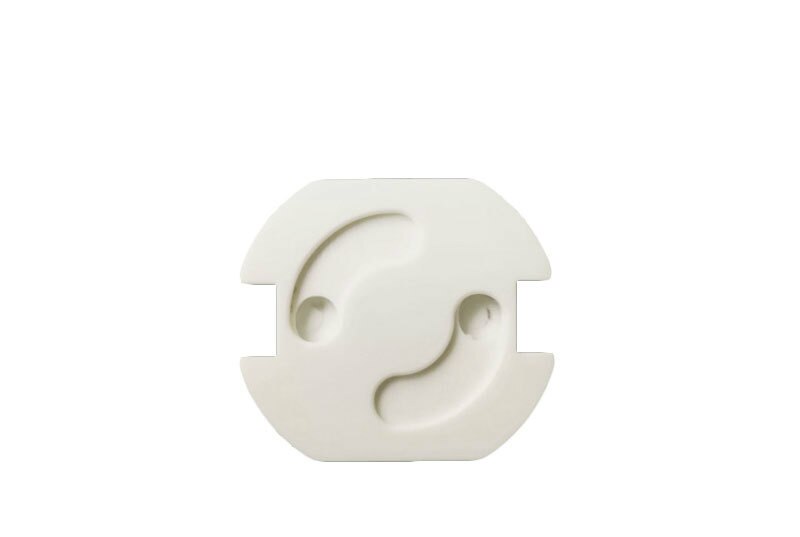10pcs/European/American/British standard socket cover baby and child electric shock protection ABS insulated safety socket cover: European one-piece