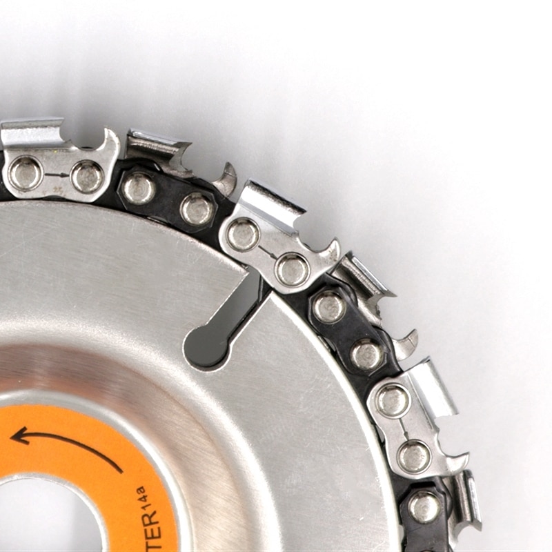 Schuurmiddelen 4 Inch Haakse Slijper Disc en Ketting 22 Tand Fijn Cut Chain Set Voor 100/115 Slijpmachine Disc kettingzaag