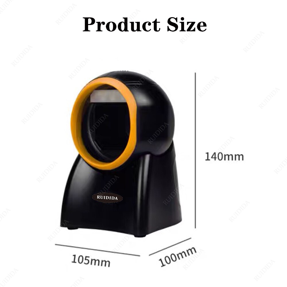 2d scanner Wied Desktop Barcode Scanner usb 1d 2d qr code Reader Hands-free Bar code Reading Automatic lector codugo barras