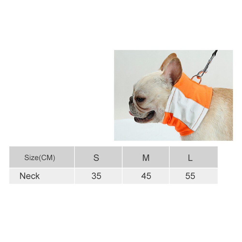 Pet Dog Neckerchief Triangular Bandage Safety Reflecting Pet Neckerchief Scarf Safety Walking Pet Accessories Supplies