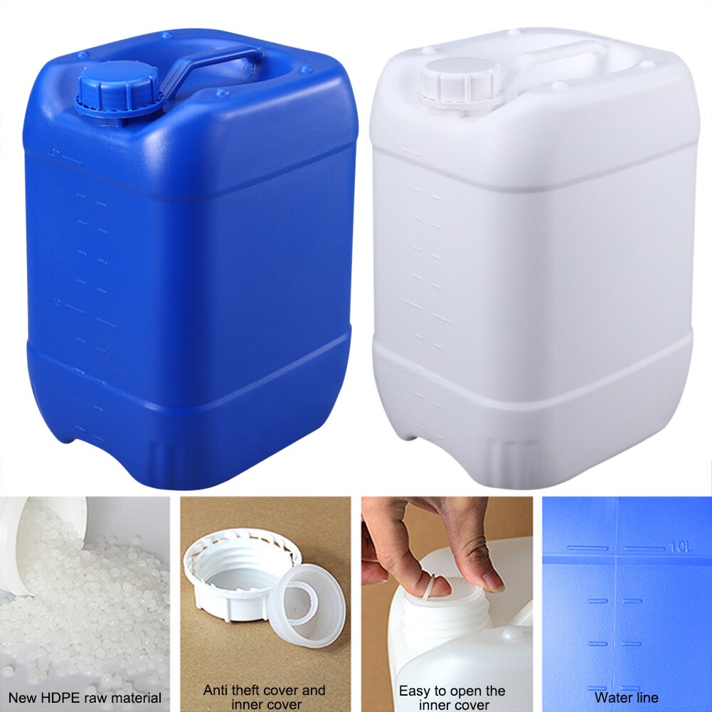 Food Grade Plastic Water Container Outdoor 10L Grote Capaciteit Wandelen Camping Water Emmer Water Tank Potten & Waterkokers Drinkware