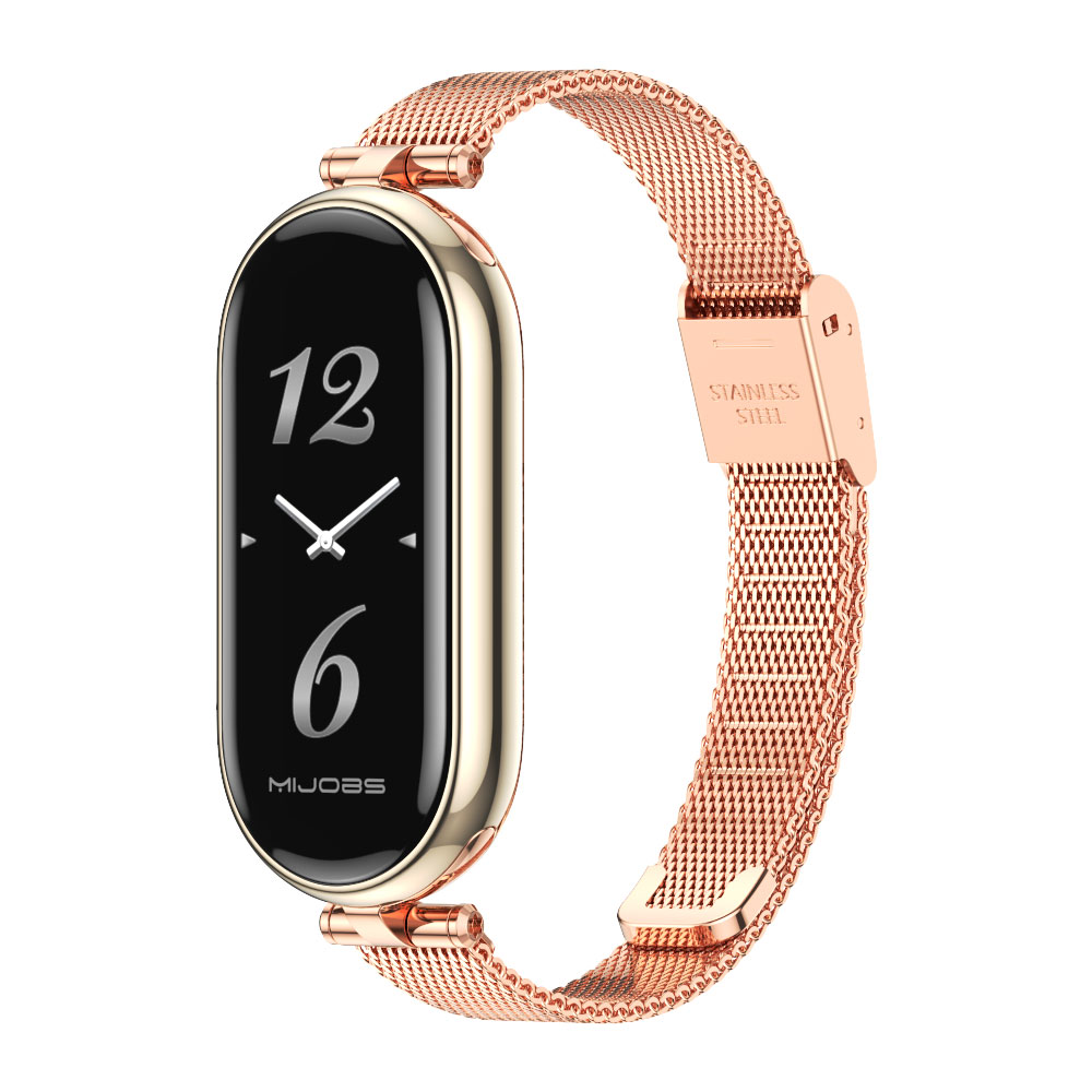 Correa para Mi Band 9 8 pulsera para Xiaomi Smart Band 8 7 5 6 4 3 NFC versión Global mujeres niñas pulsera de malla de Metal para reloj