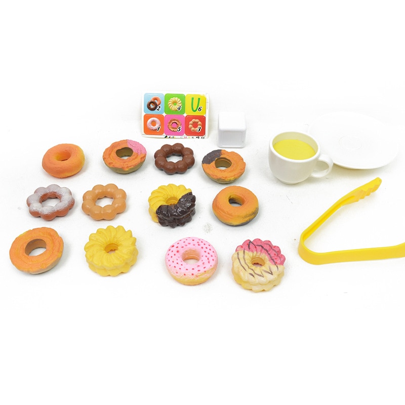 Flerfarvet hamburger donut balance legetøj nyhed stabling burger pædagogisk skrivebord spil sjov stak mad børn legetøj