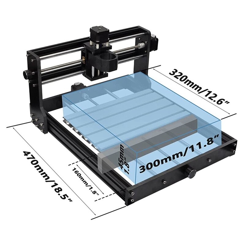 3018 XY-Axis Extension Kit,Conversion Kit to Expand the 3018to 3040,Rigid Couplings,Compatible 3018 CNC Milling Machines