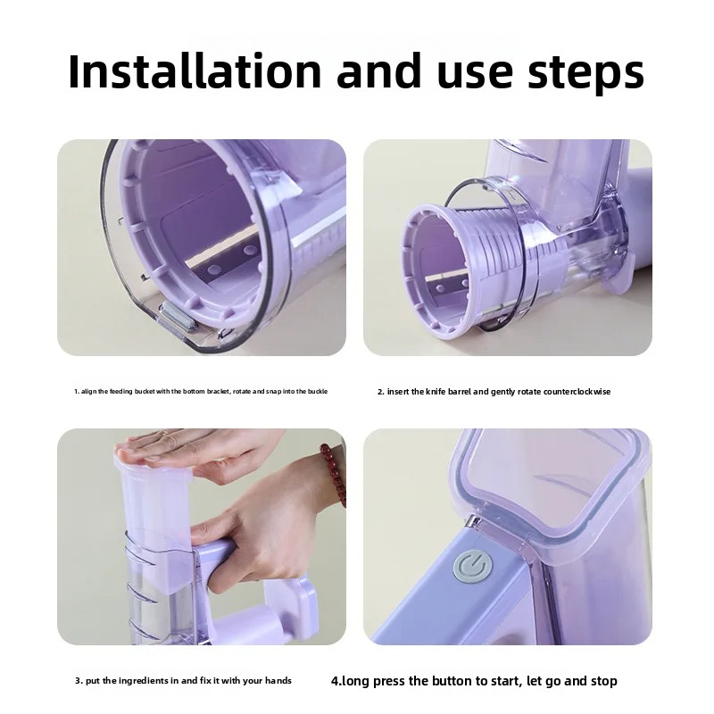 Electric Multi-Function Rolling Knife Cutter Kitchen Home Use Cheese Grater Ice Shaver Vegetable Slicer Tool Plastic Material