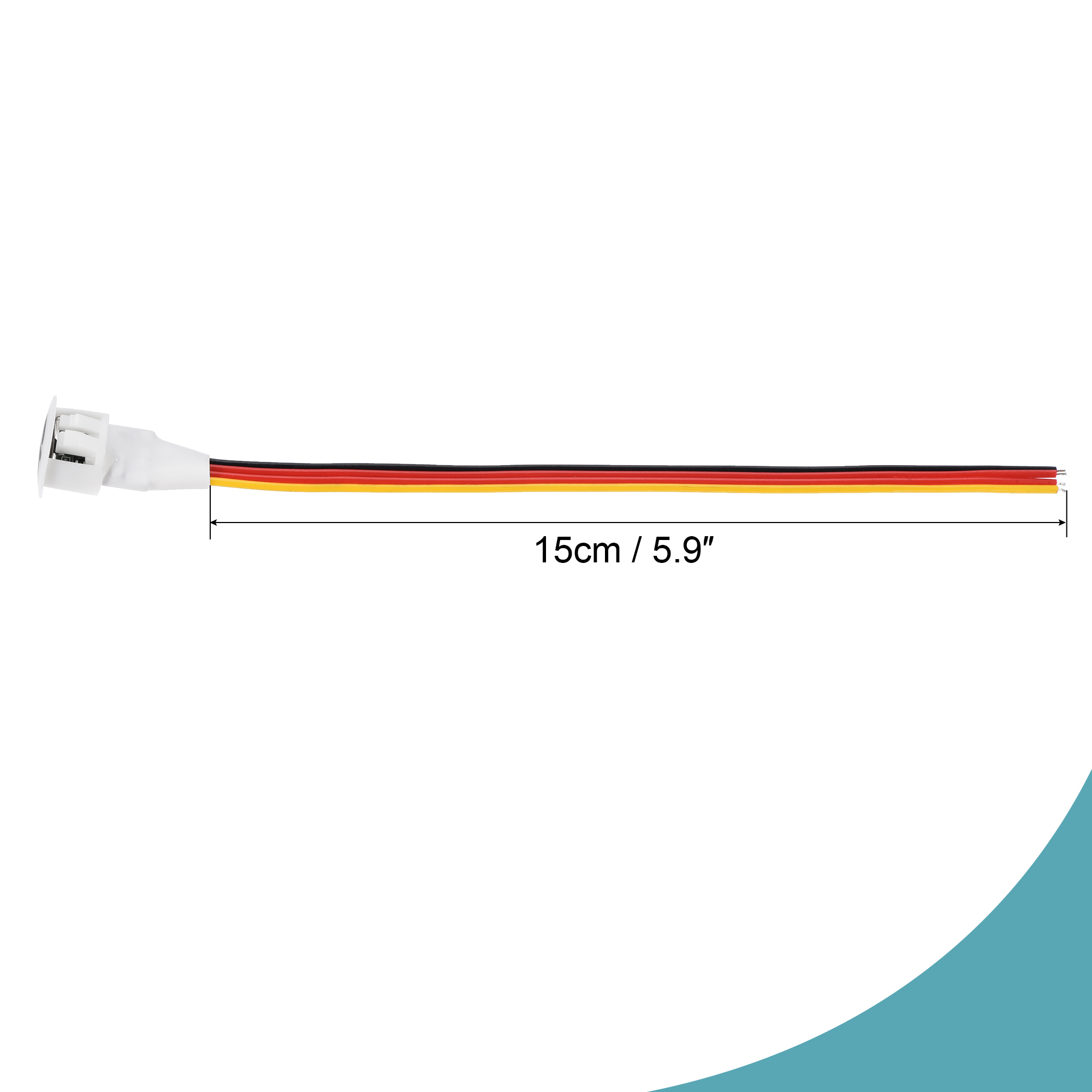 Uxcell DC 5V Touch Dimmer Switch 13mm Diameter Snap-in Mount White for LED Lights Strip Lights