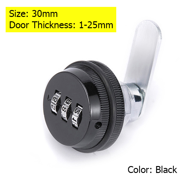 KAK Combinatie Kastslot Zwart/Zilver Zinklegering Wachtwoord Sloten Beveiliging Domotica Cam Lock Voor Brievenbus Kastdeur: Sky Blue