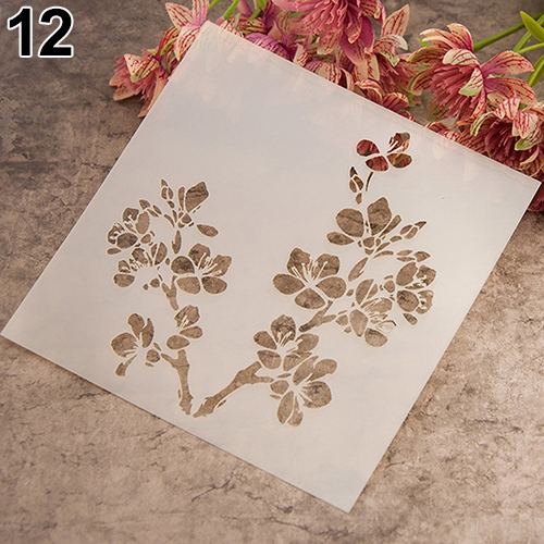 peinture modèle pochoir Scrapbooking Album gâteau café bricolage Art décor moule