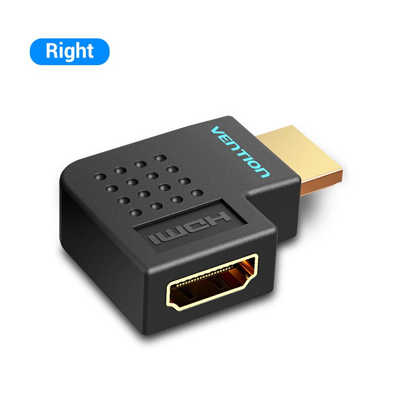 Tions HDMI Adapter 270 90 Grad Rechtwinklig HDMI Stecker auf HDMI Buchse Konverter für PS4 HDTV HDMI Kabel 4K HDMI 2,0 Verlängerung: AICB0