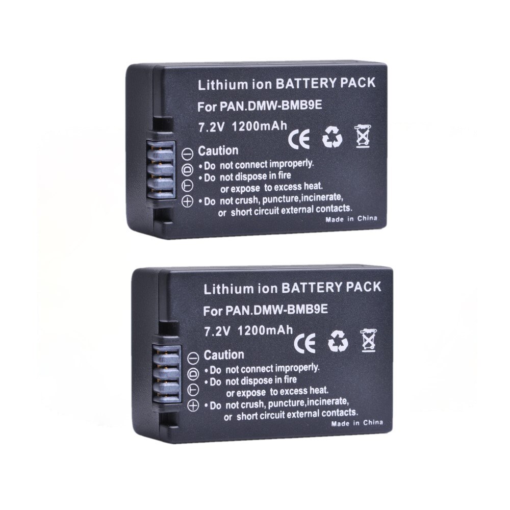 DMW-BMB9 DMW BMB9 BMB9E Battery + LED Charger for Panasonic Lumix DC-FZ82 FZ70 FZ60 FZ100 FZ150 FZ40 FZ45 FZ47 FZ48: 2x Battery