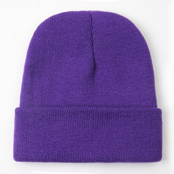 Solid Unisex Beanie Autumn Winter Wool Blends Soft Warm Knitted Cap Men Women SkullCap Hats Gorro Ski Caps 24 Colors Beanies: Pink