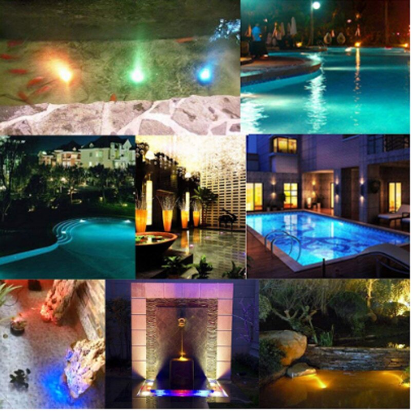 Remote Controlled RGB Submersible Light Battery Operated Underwater Night Lamp 3led 10led 13led Outdoor Vase Bowl Garden Party