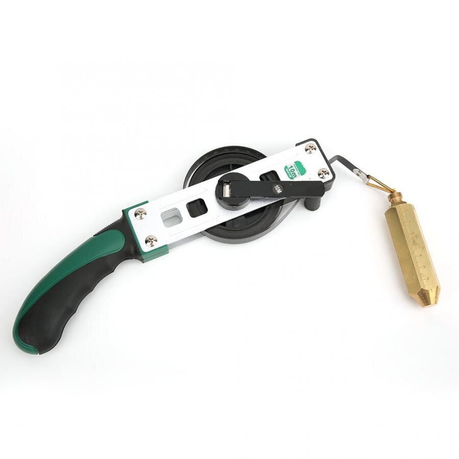 Oil Gauging Tape Oil Sounding Tape Steel 0-20000mm for Fuel Oil Petroleum Brass Plumb Oil Tank Depth Measuring Tape