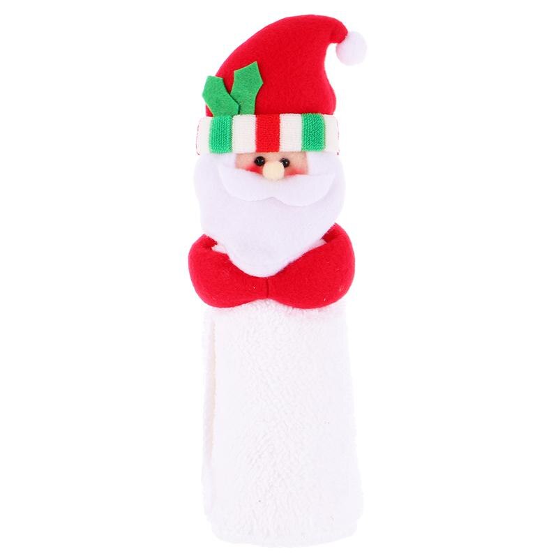 1pc jul håndklæde indretning håndklæde vaskeklud jul (julemanden): -en
