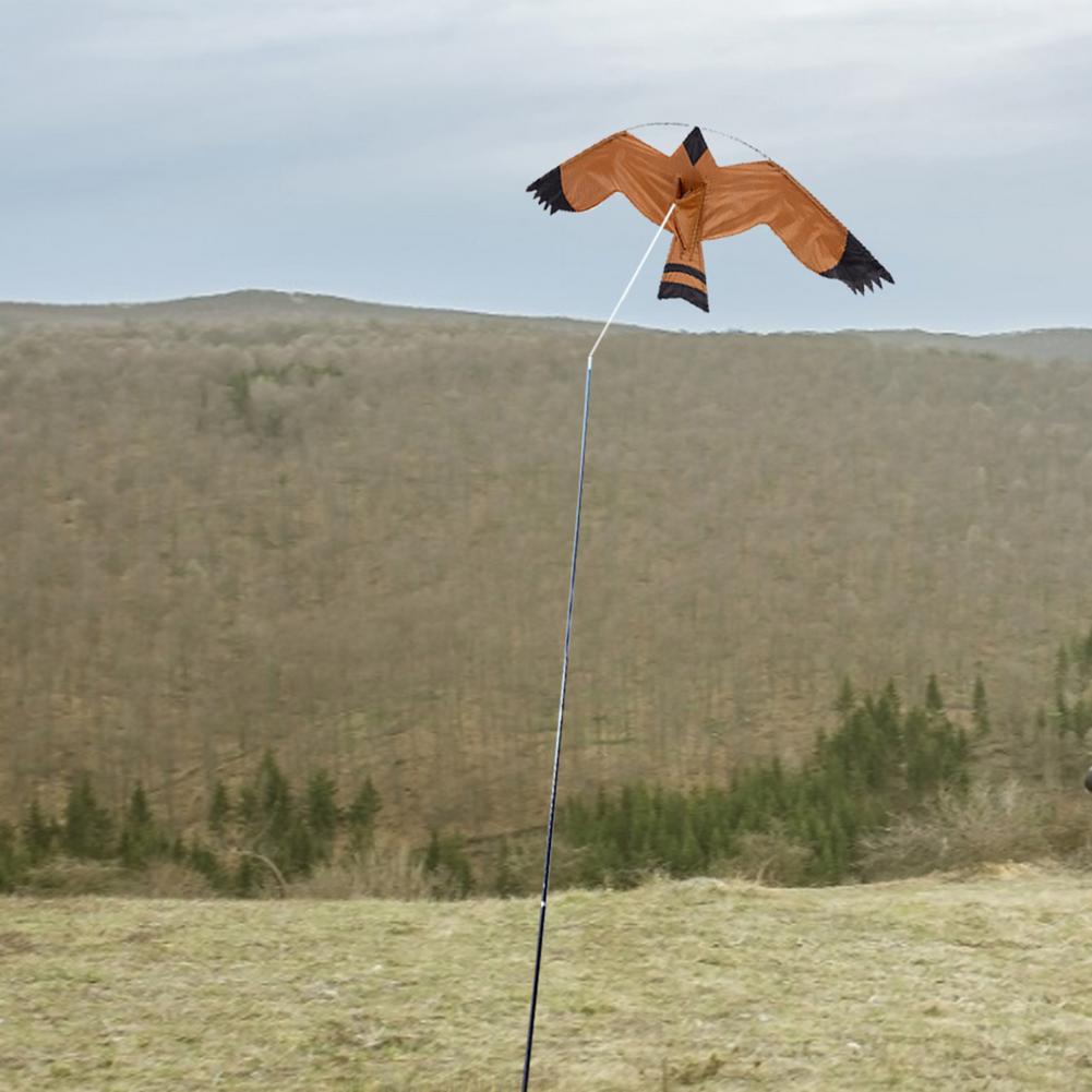 Emulation Flying Hawk Bird Scarer Drive Bird Kite For Garden Scarecrow Yard Farm Bird Scarer Kites 140x70cm: Default Title