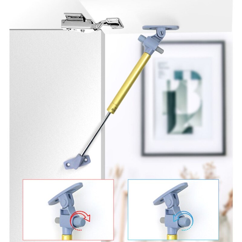 1PCS Cabinet Door Gas Spring Hinges 6-15KG Kitchen Cupboard Hydraulic Hinge Strut Lid Support Box Furniture Hardware