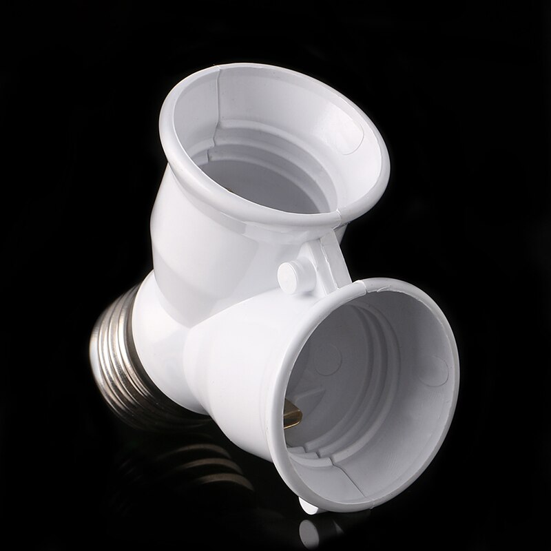 E27 To Double E27 Base Socket Extender Adapter Converter LED Light Lamp Bulb