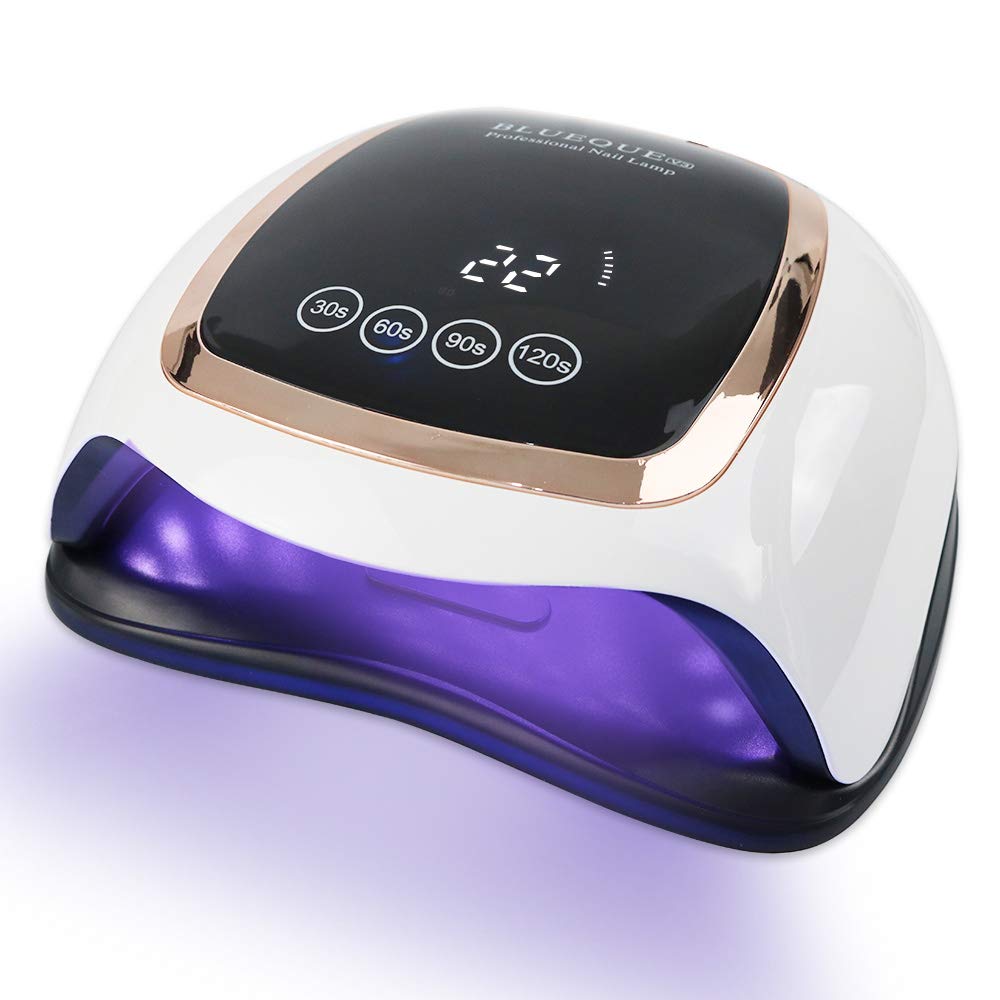 Lámpara de uñas de Gel UV de 168w, lámpara de Gel de luz UV, secador de uñas de 42 leds para todas las geles con Sensor inteligente y herramientas de manicura con temporizador