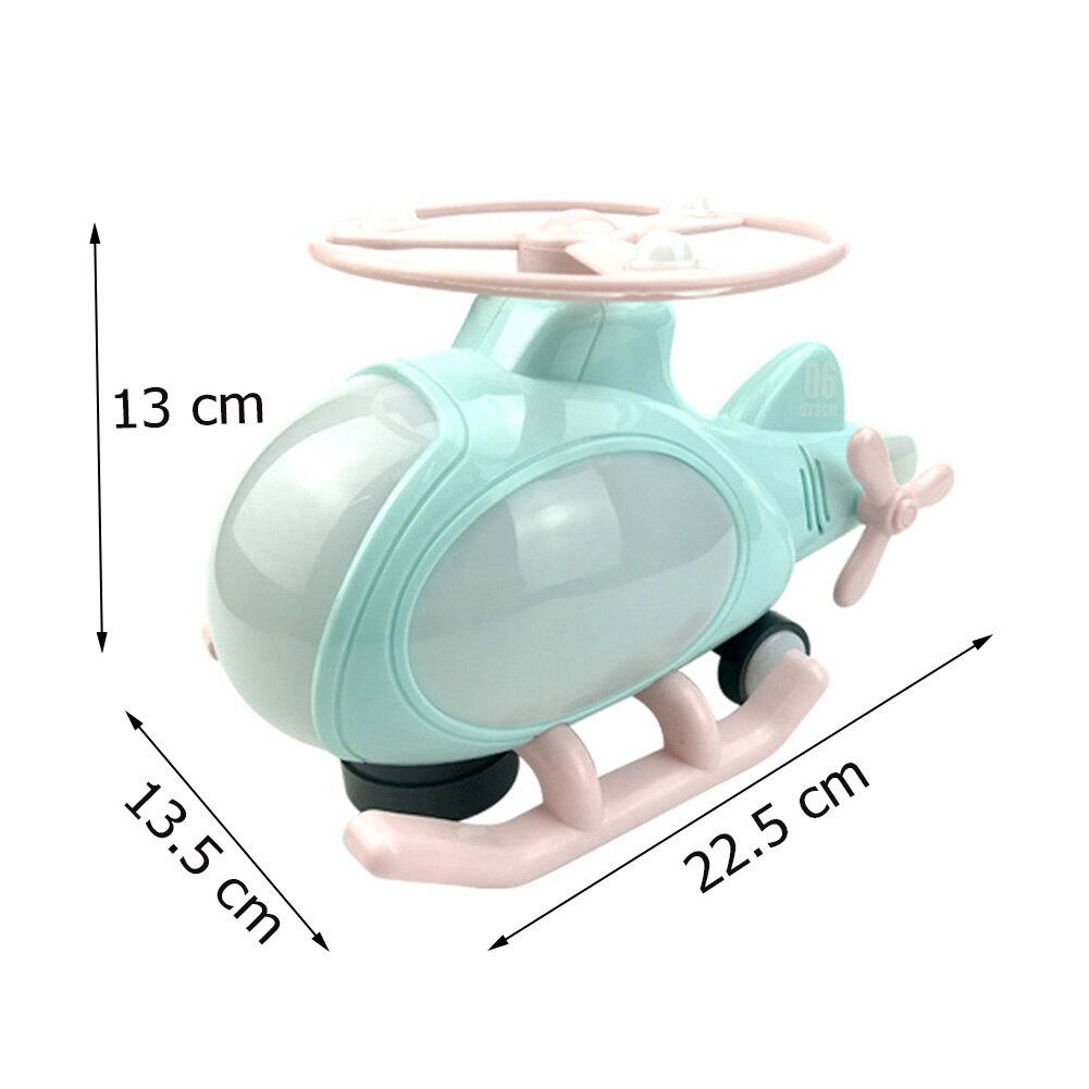 Children's Toy Airplane 360 Degree Rotating Light Music Helicopter Model Helicopter Model With Light Music Cartoon Airplane