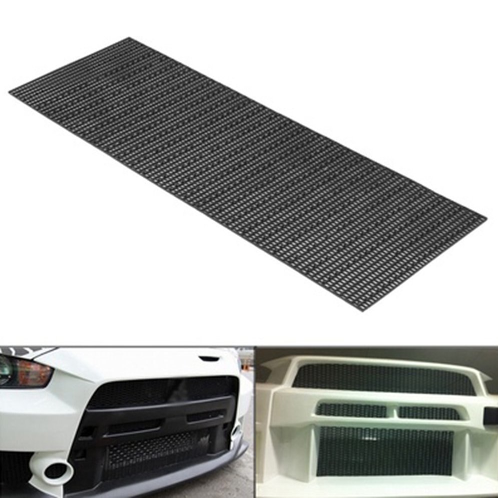 ABS Plastic Car Front Bumper Mesh Grille Cover Universal Durable Vehicle Mesh Grill Car Vehicle Black Grille Net