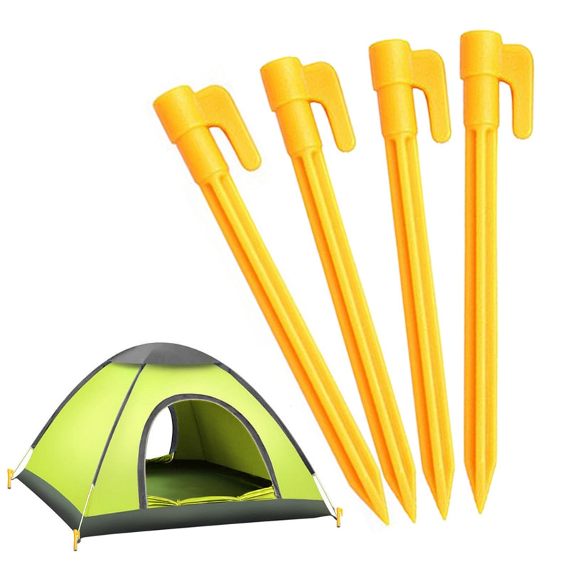 4 Stks/set Tentharingen Outdoor Reizen Strand Mat Camping Tent Vaste Haringen Tent Accessoires Vaste Nagels Durable14cm X 2Cm