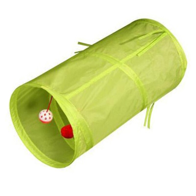 1pcs Pet Cat Tunnel 2 Holes Play Tubes Balls Collapsible Crinkle Kitten Toys pet supplies