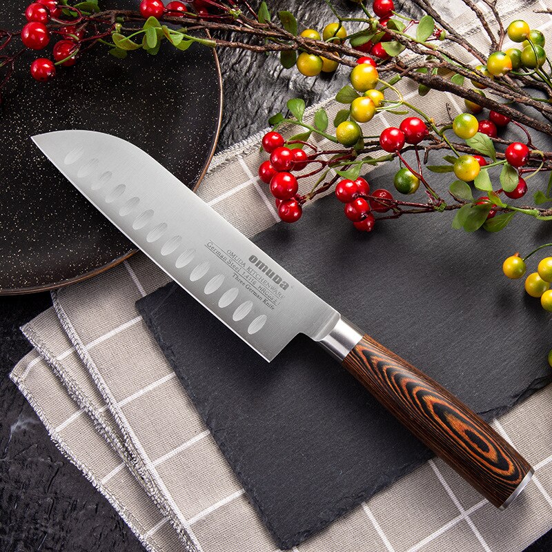 SHUOJI Stainless Steel Kitchen Knives 4Cr14mov San... Grandado