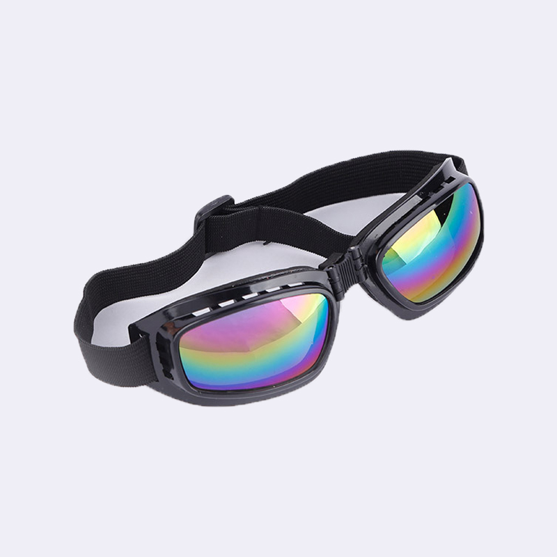Foldable Windproof Cycling Glasses Outdoor Goggles Anti Glare Anti-UV Sunglasses for Skiing Sports Motorcycle Riding Glasses: black