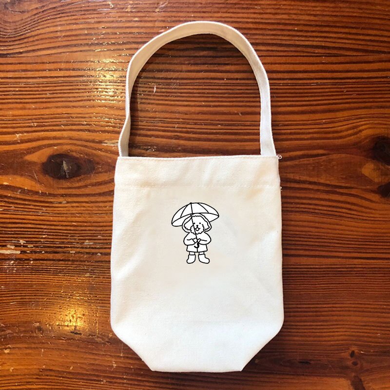 Eco-Friendly Beverage Bag Anti Cartoon Cute Teacup Set Hand Cup Cover Mug Wrap Coffee Milk Tea Small Bags Drinkware Canvas: 09