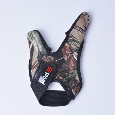 1Pcs Neoprene Fishing Gloves Half Protector Anti-Slip Anti-cut Two Finger Rod Wear Fish Catch Fingerless Outdoor Accessory: Sky Blue