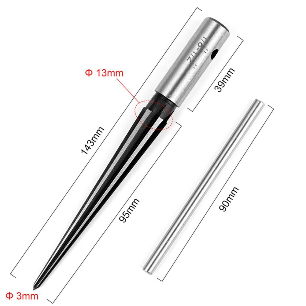 Guitar Bridge Pin Hole Reamer Tapered Woodworker Luthier Tools for 5-degree 6 Fluted Wood Drilling Tools Guitar Repair Tools