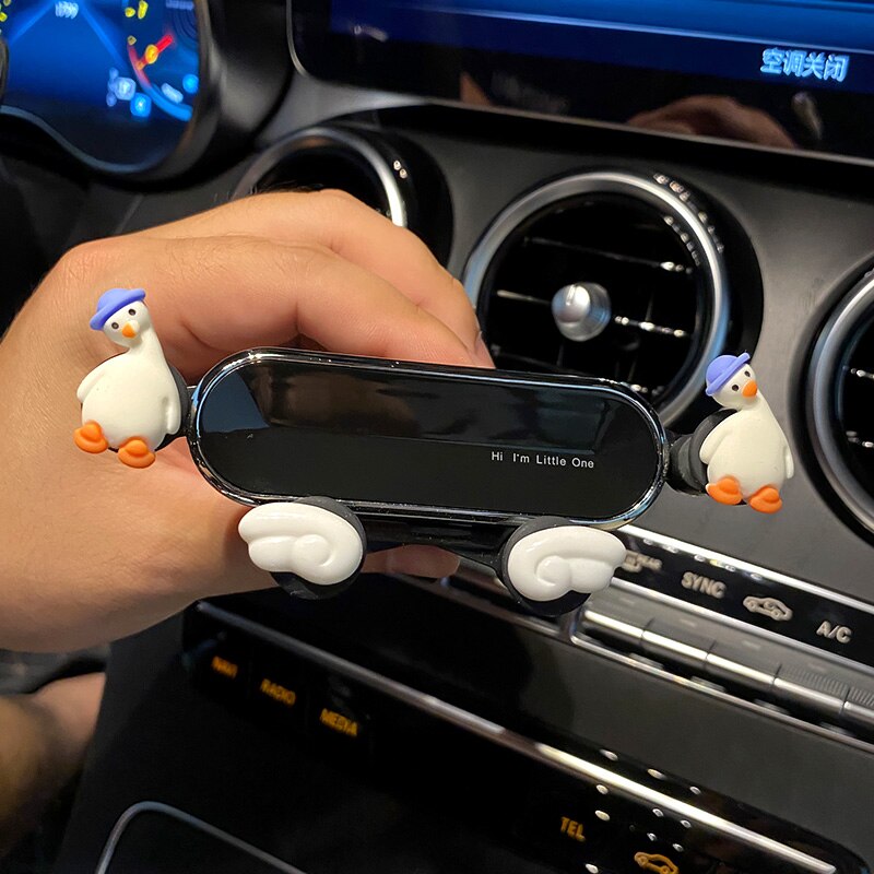 Leuke Auto Telefoon Houder Universele Auto Accessoires Airconditioning Outlet Decoratie Gps Navigatie Frame Bevestigingsbeugel: F