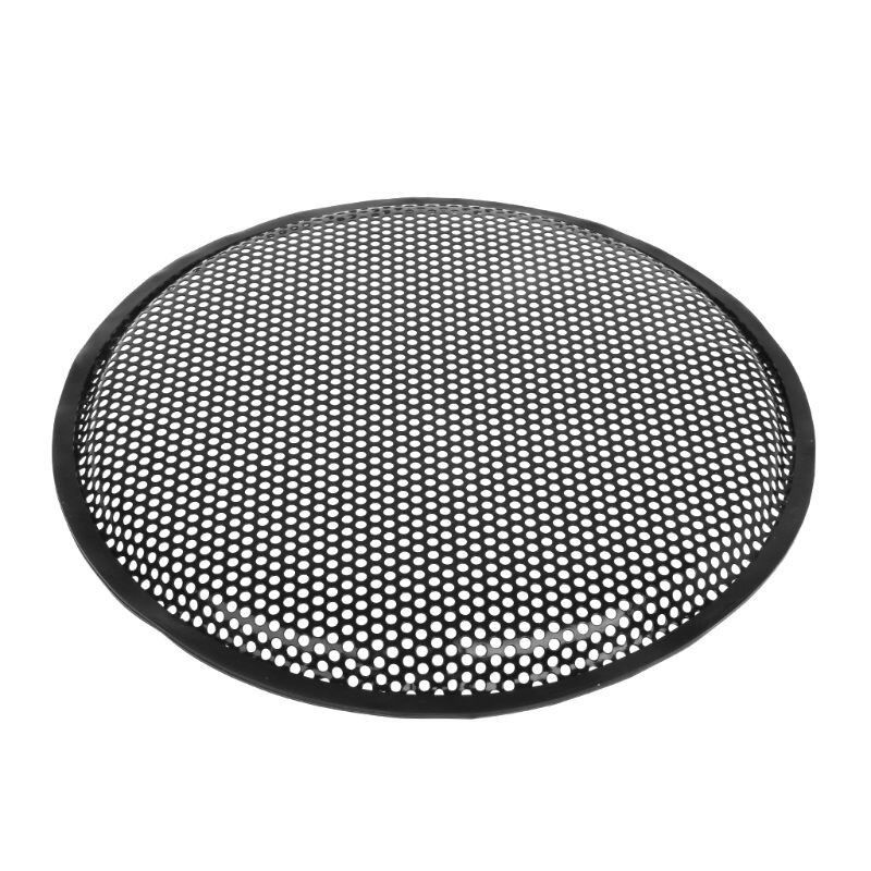 Høyttaler grill deksel beskytter grille subwoofer bil subwoofer 12 "metalldeksel klemmer skruer