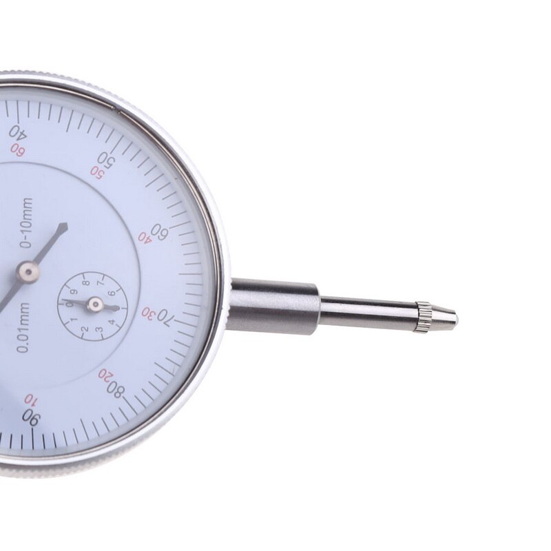 1 pces 0-10mm preciso indicador de teste de precisão medidor de discagem métrica com trilhos de andorinha montar ferramenta de instrumento de medição universal