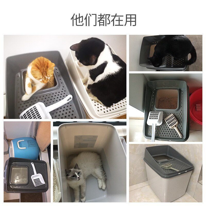 Cat Litter Basin Cat Kitty Supplies Super-large Fully Enclosed Anti-splashing Cat Toilet Cat Litter Basin Deodorizati