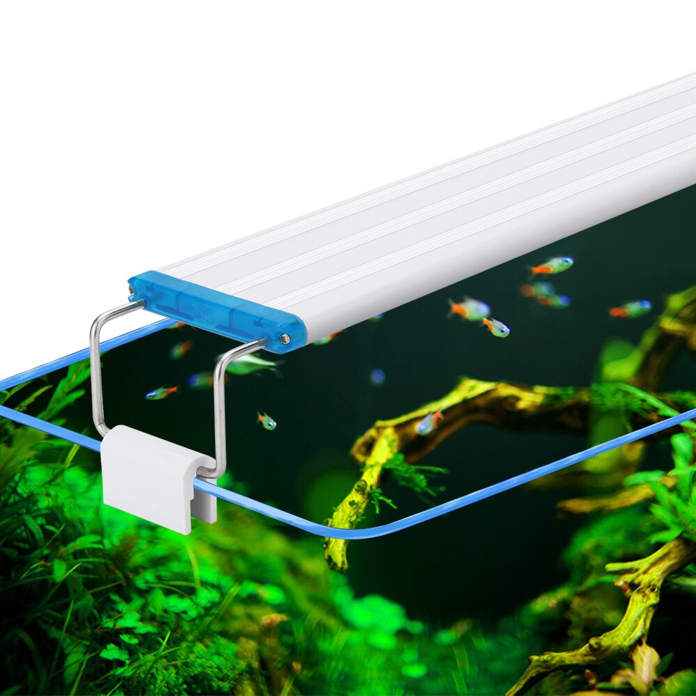 Blue Super Slim LEDs Aquarium Lighting Aquatic Plant Light 18-58CM Extensible Waterproof Clip on Lamp For Fish Tank Aquarium
