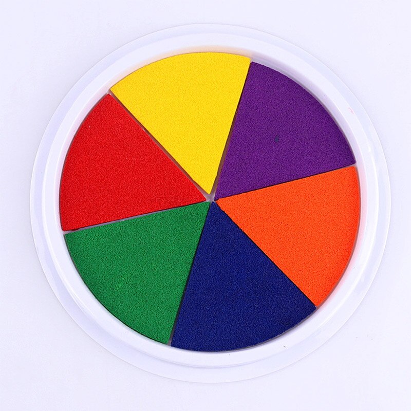 9 kleuren diy stempel vingerverven knutselen kaarten maken handafdruk modder voor kinderen kleurrijke vingerverven inkt gewassen