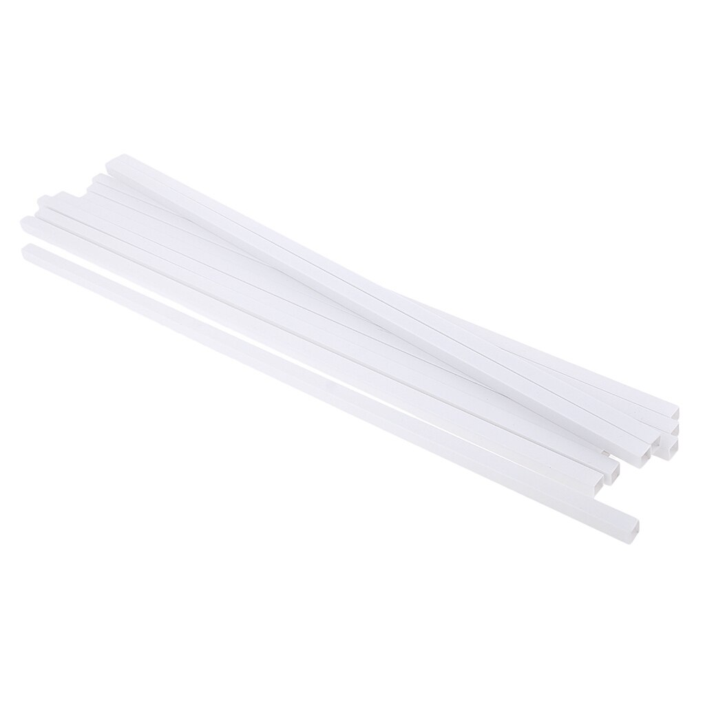 10 st 250mm längd abs plast fyrkantsrör rör stav pinne arkitektonisk modell att bygga diy sand bord modell material