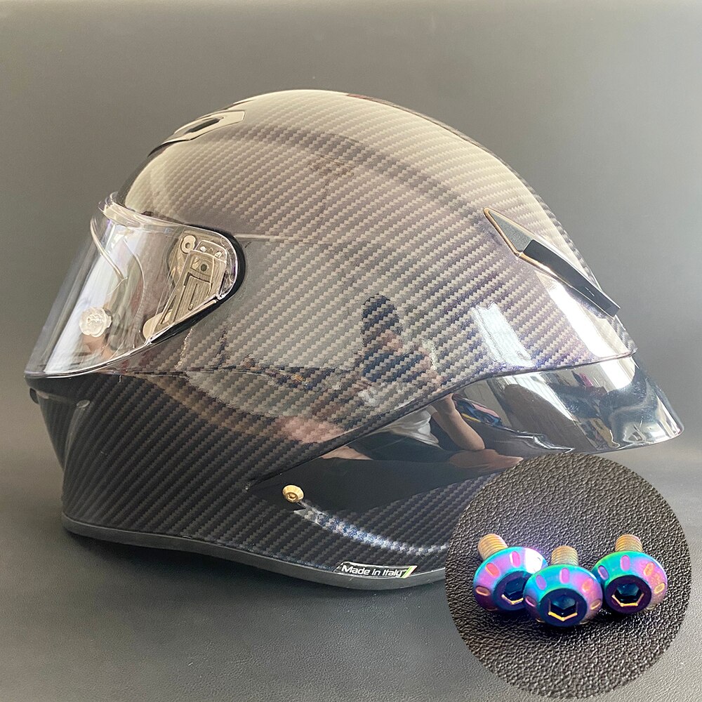 Alerón especial para casco, fijación de tornillo, repuesto de ala trasera, juego de accesorios de 3 piezas para AGV pista GPRR GPR Corsa R