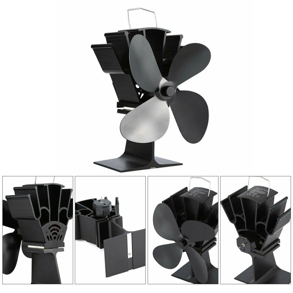 1Pc Stove Fan Thermal Power Practical Durable Fireplace Fan Stove Fan for Living Room